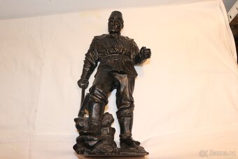 Horník havíř doly uhlí těžba socha soška (525J) - 16