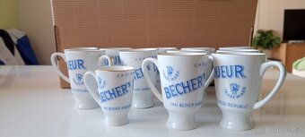 Sběratelské retro panáky pepřenka a slánka Becher liquer - 16