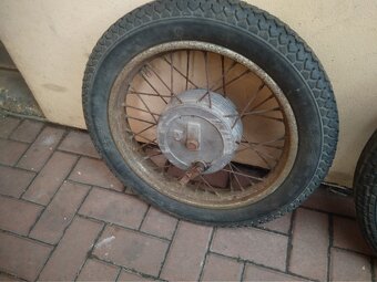 JAWA kompletní kola 16“ (3 ks) originál i původní stav - 16