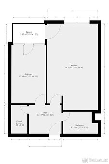 Pronájem bytu 2+kk, Kytlická, Prosek, 21 900 Kč/měs, 60 m2 - 16