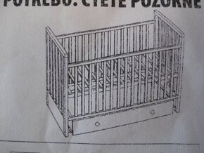 Dětská postýlka, s úložným prostorem (šuplíkem) - 16