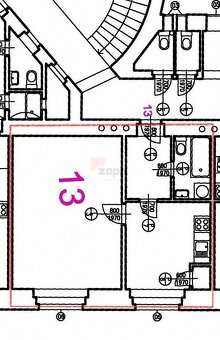 Pronájem bytu 2+kk 42 m2 s patrem na spaní, Praha 5 Smíchov, - 16