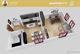 Prodej bytu 2+kk, 53m² s předzahrádkou - 16