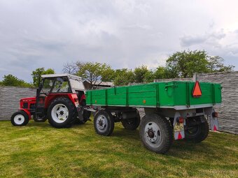 Vlek taktorový sklápecí 3.5t s TP, SPZ a platnou STK - 16