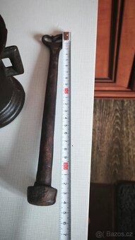 4 + starožitný litinový hmoždíř. - 16