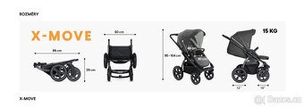Kočárek X-Lander X-Move/X-Pram Light korba+sportovní sedačka - 16