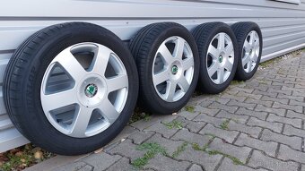 Alu kola 5x112 r16 originál Škoda Octavia II - 16