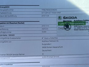 Škoda Octavia 1.4 TSi 103kW Serviska, Senzory - 16
