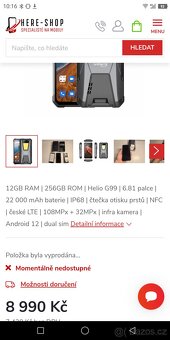 Unihertz Tank 1  extrémní baterií 22 000 mAh - 16
