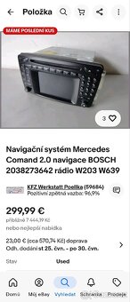 MERCEDES BENZ COMMAND 2.0 NAVIGACE W203 W639 - 16