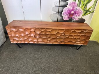 NOVÁ Luxusní 3d designová TV komoda Solu Akácie - 16