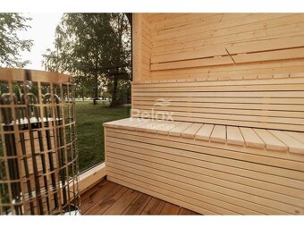 Finská sauna LUX s předsíní 245×340 - 16