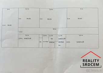 Pronájem skladových a obchodních prostor s rampou, 275 m2 Še - 16