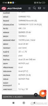Prodám dětské kolo Author Cosmic 20 - 16