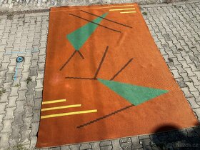 Kelim , kilim - Starý koberec 50-60 léta BRUSEL - 16