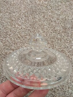 Nová retro skleněná dóza s víkem - Czechoslovakia, 1 250 ml - 16