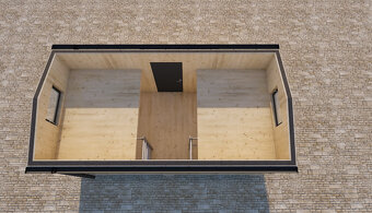 Kontejner 6x3x3, chata, kancelář, tiny hous - 16