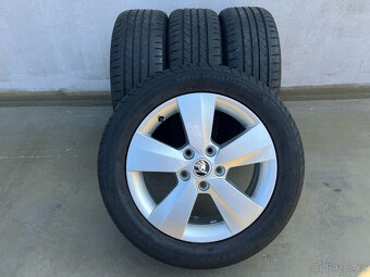 205/55R16 ALU KOLA OCTAVIA III 6x16 5x112 ET48 TOP STAV - 16