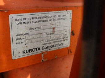 Minibagr Kubota - 16