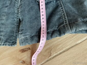 Dívčí teplá džínová parka s kapucí- Hema-146/152 - 16