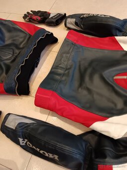 Honda Repsol-Pánská kožená moto kombinéza, originál Honda - 16