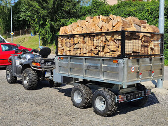 Hydraulický sklápěcí vozík za čtyřkolku 1.400kg s SPZ - 16