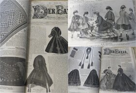Bazar, módní časopis, svázaný ročník 1865, stará móda - 16