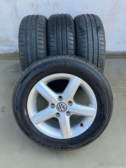 195/65R15 letní pneu alu kola VW GOLF VII 6x15 5x112 ET43 - 16