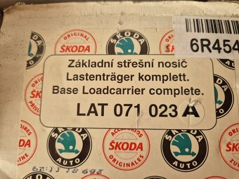 základní střešní nosič uzamykatelný Škoda Favorit, Forman, F - 16
