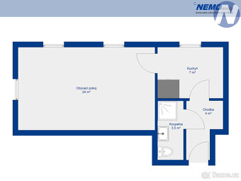 Pronájem bytu 1+kk Komenského, Husinec - 16