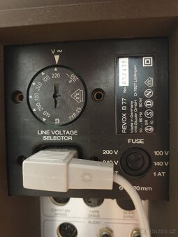 Čtyřstopý kotoučový magnetofon REVOX B77 MKI - 16