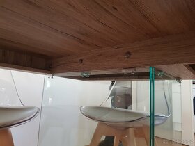 Jídelní stůl skleněny plus mdf - 16