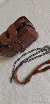 Malá hnědá kabelka crossbody - NOVÁ - 16