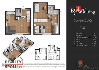 Prodej, byty/3+kk, 58 m2, Špičák 193, 34004 Železná Ruda, Kl - 16