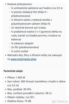 Průmyslový vysavač peformance - 16