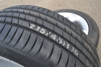 Škoda Fabia III/Rapid- NOVÝ letní Alu komplet 215/45/R16 - 16