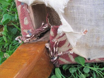 Židle lízátka / Halabala / 4ks / k renovaci - 16