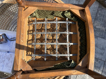 Jídelní souprava stůl a 4 židle Lübke - výplet Thonet - 16