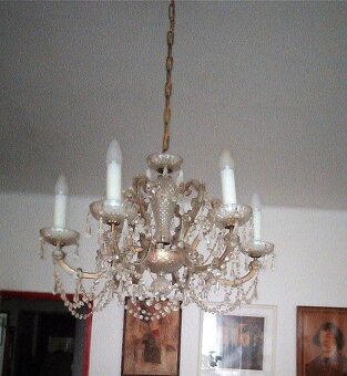 Křišťálový lustr, 6.ramenný (Český křišťál) - 16