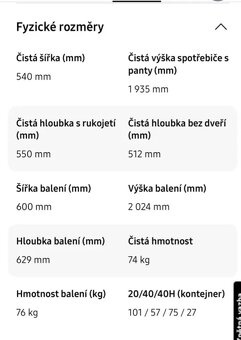Prodám vestavěnou lednici s mrazákem Samsung - 16