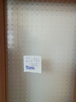 Zánovní interiérové dveře - částečně prosklené - 16