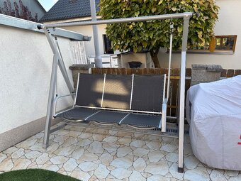 Zahradní houpačka 3osoby – čalounění perfektní, Brno - 16