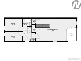 Prodej rekreačního apartmánu 3+kk v Lipně nad Vltavou - 16