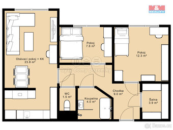 Prodej bytu 3+kk, 63 m², Písek, ul. K Háječku - 16