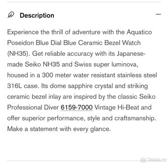 Hodinky Aquatico Poseidon 300m - 16