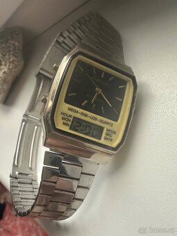Retro hodinky mechanicke a quartz kombinace - 16