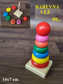 DŘEVĚNÉ MONTESSORI HRAČKY + TVARY - 16