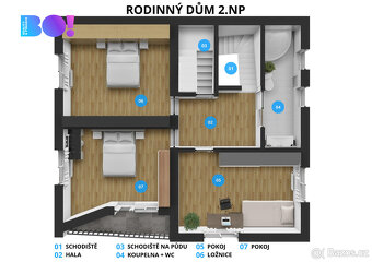 Prodej rodinného domu 247 m², pozemek 798 m² U Hřiště, Mostk - 16