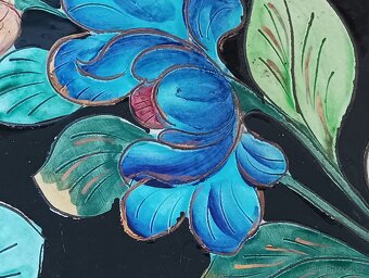 FAJÁNS VÁZA S MÍSOU HÉLÉNE UGO VALLAURIS PROVENCE FRANCE - 16