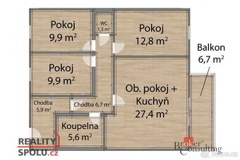 Prodej, byty/4+kk, 96 m2, Vrbová 688, 33022 Zbůch, Plzeň-sev - 16